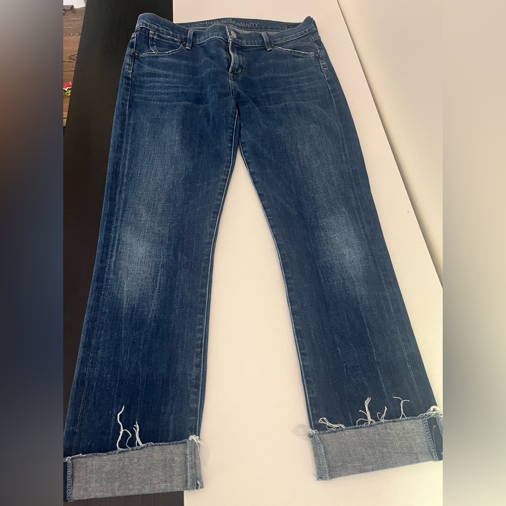 CITIZENS OF HUMANITY Dani Cropped Straight Leg Jeans - SZ 29